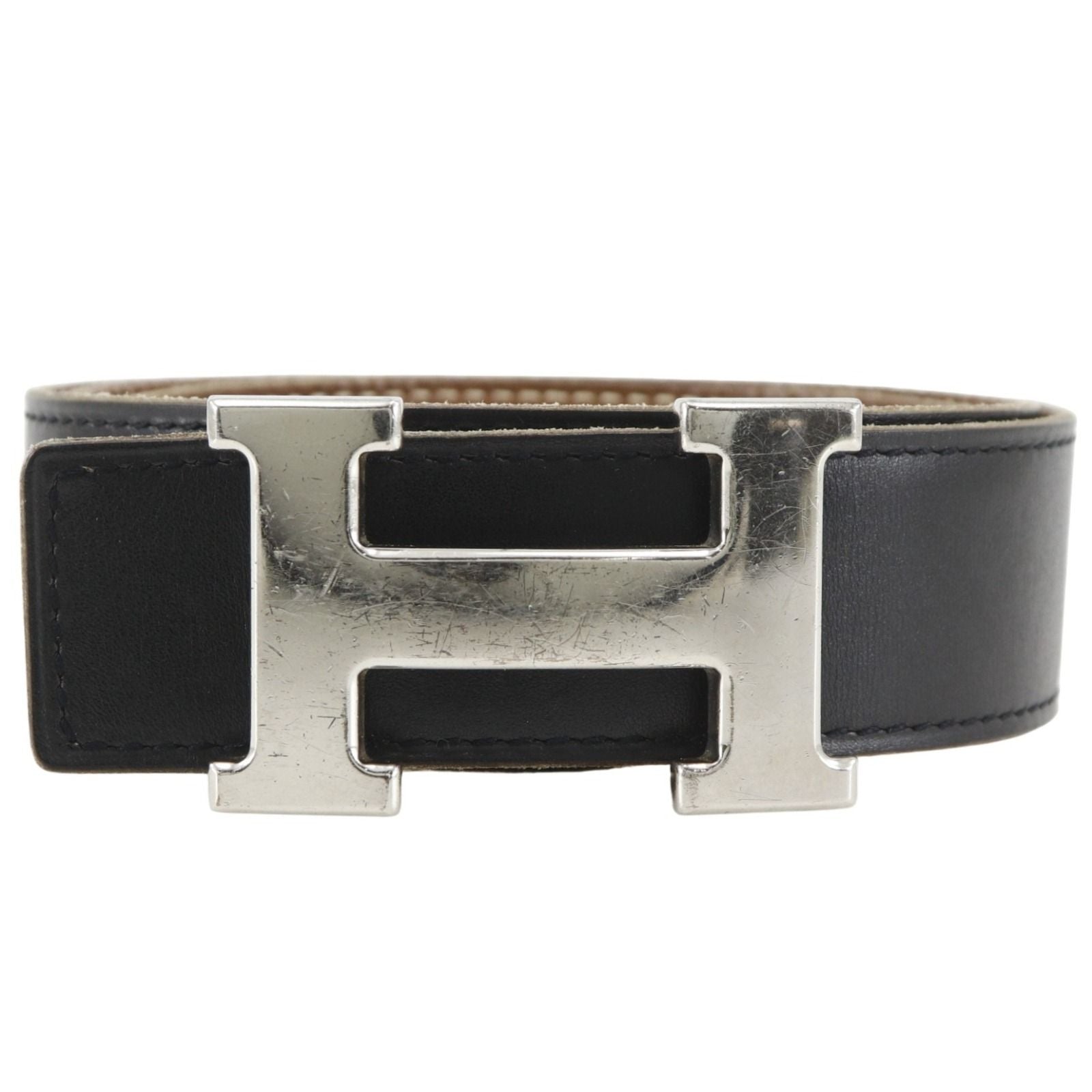 Hermes Belt 85 Reversible Calf Black Brown