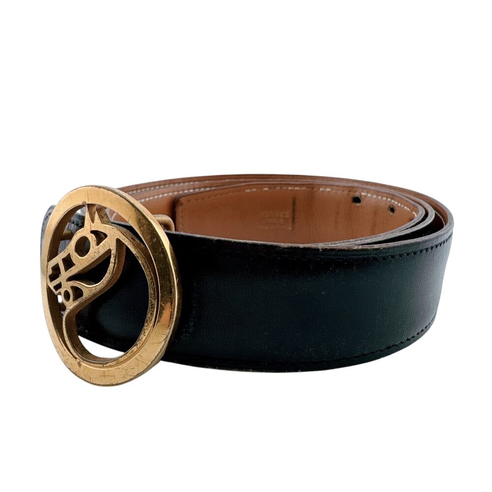 Hermes Vintage Paddock Cheval Buckle Horse Belt