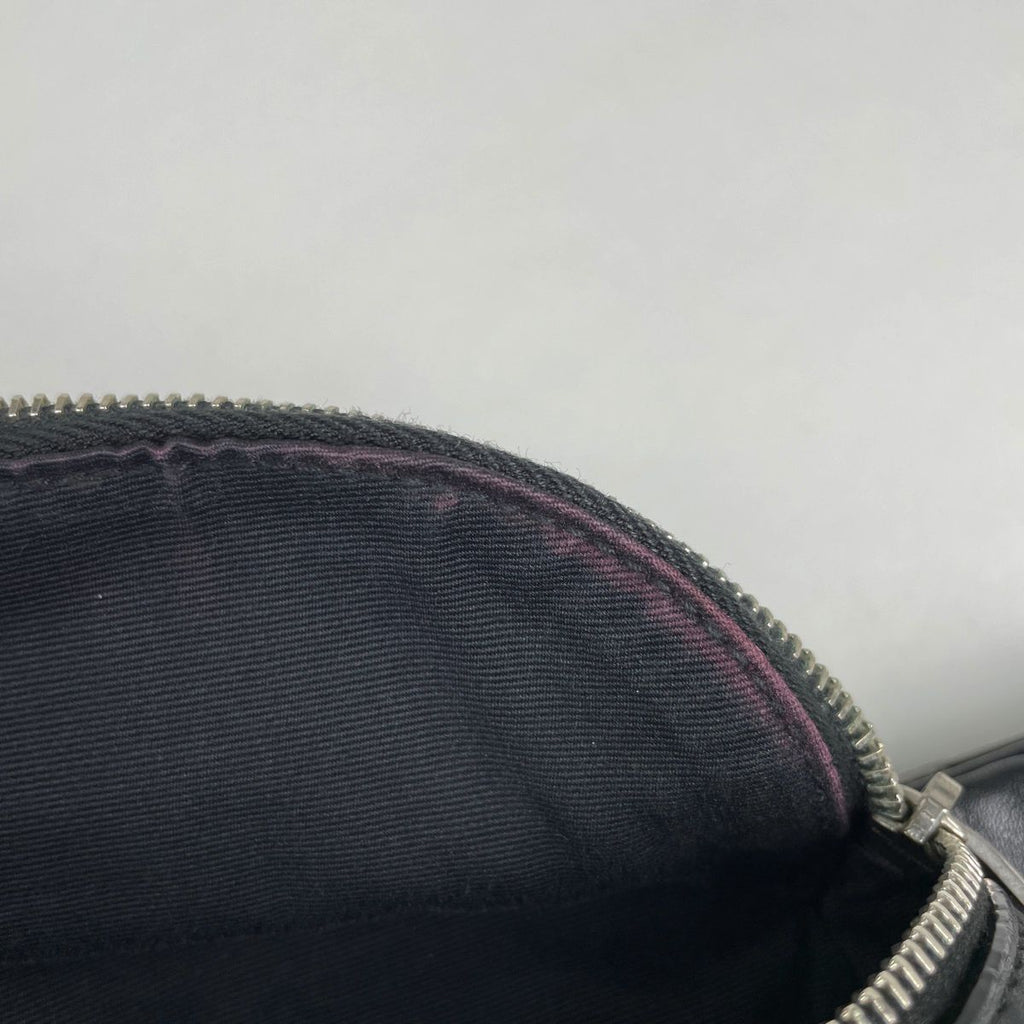 Saint Laurent Paris Classic Belt Bag Waist Pouch Leather Black