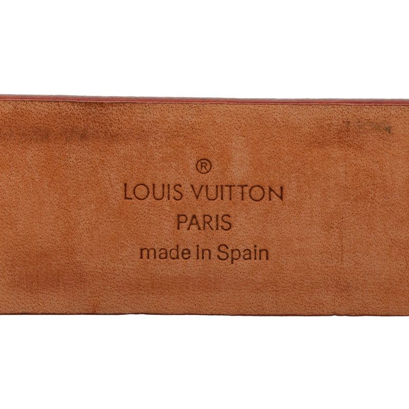 Louis Vuitton Monogram Multicolor Ceinture Carre 80 32 Black Leather Belt