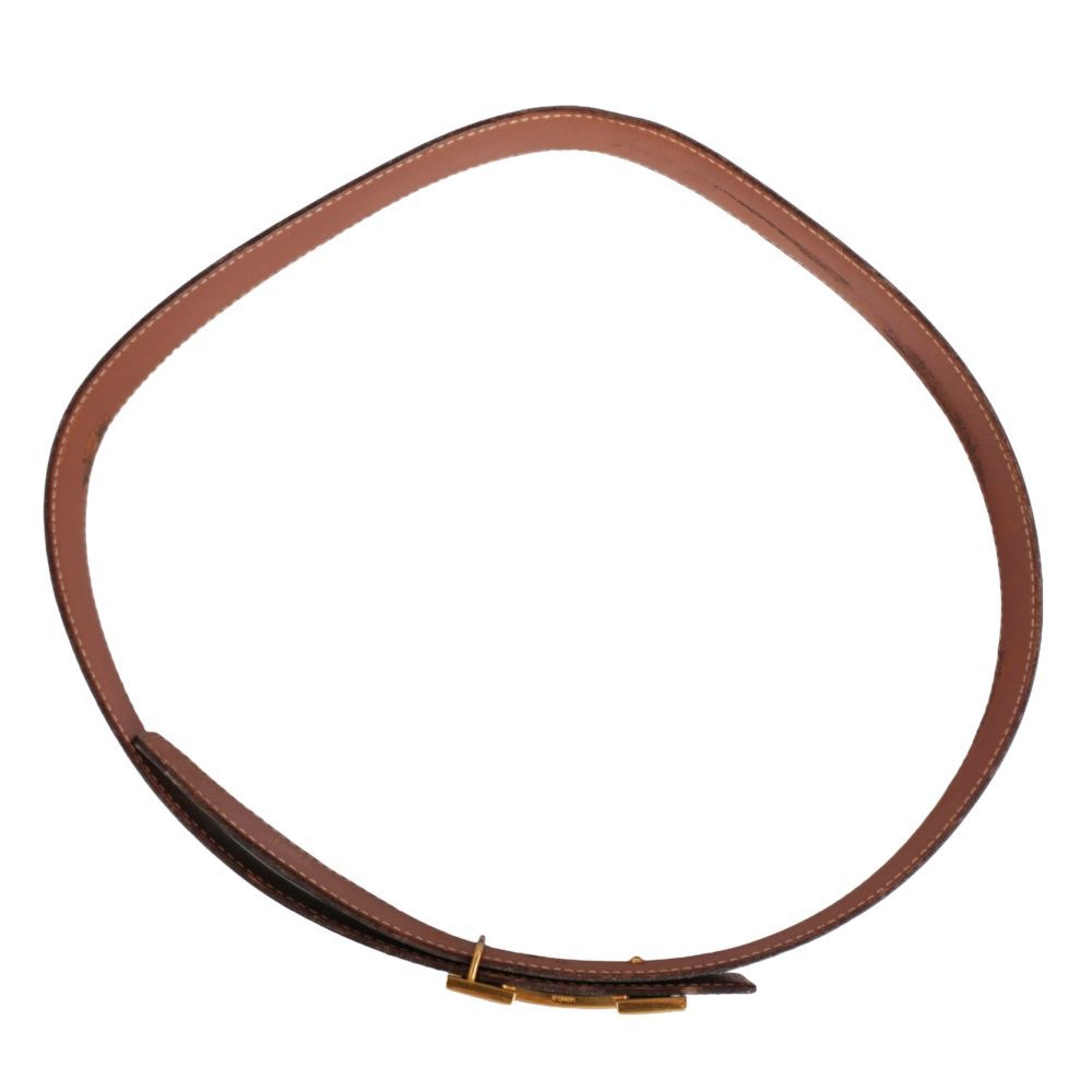 Hermes Vintage 96 Belt Leather Logo