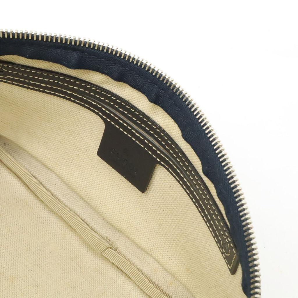Gucci GG Supreme Belt Bag Waist Pouch Hip Leather Navy