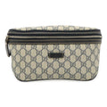 Gucci GG Supreme Belt Bag Waist Pouch Hip Leather Navy