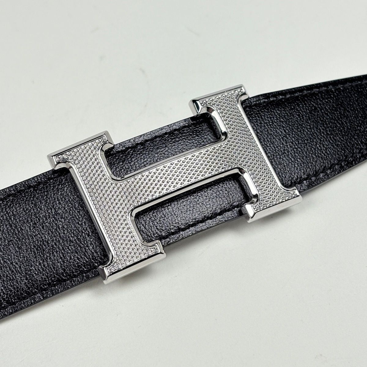 Hermes Constance Reversible Belt Leather Black Brown
