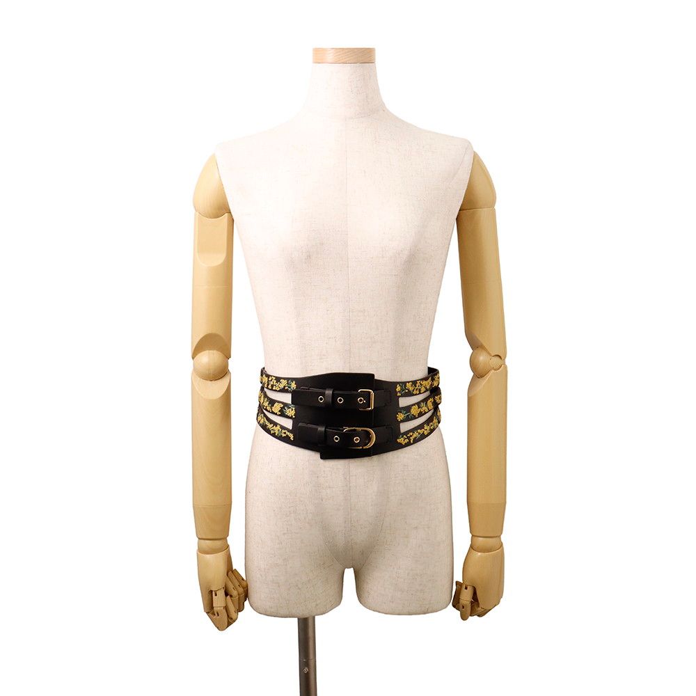 Dior Belt Leather Flower 70