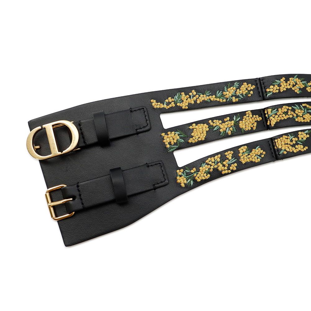 Dior Belt Leather Flower 70