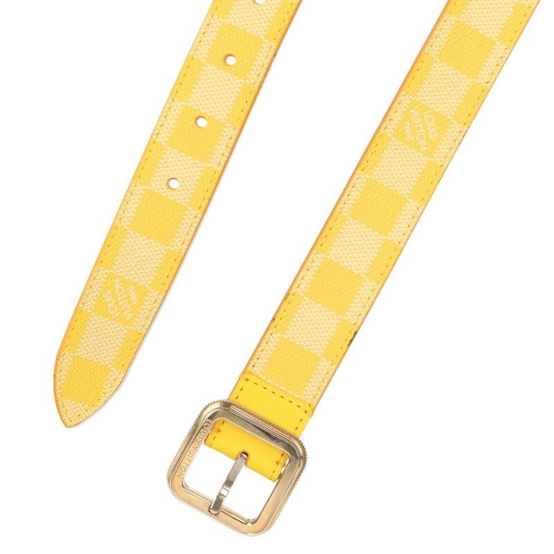 Louis Vuitton Ceinture Tresor Damier Leather Belt 90