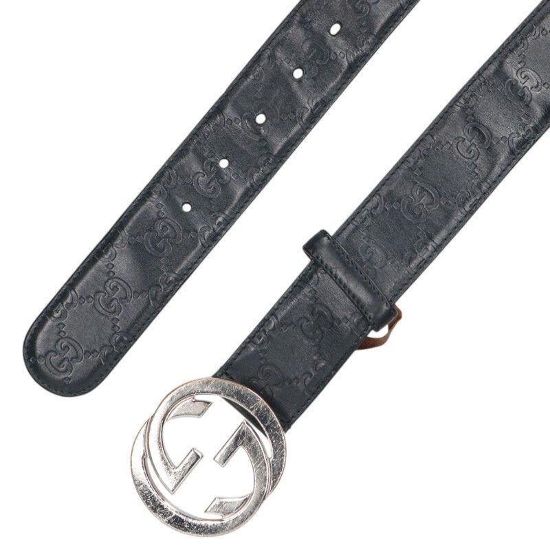 Gucci Interlocking Leather Belt 85