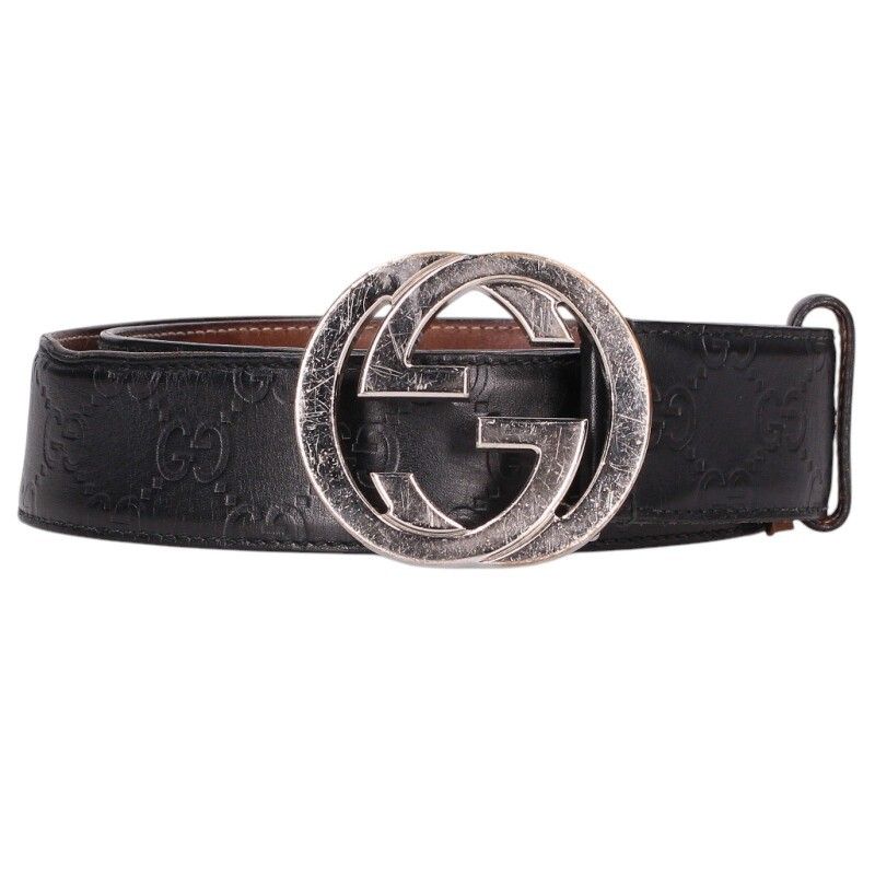 Gucci Interlocking Leather Belt 85