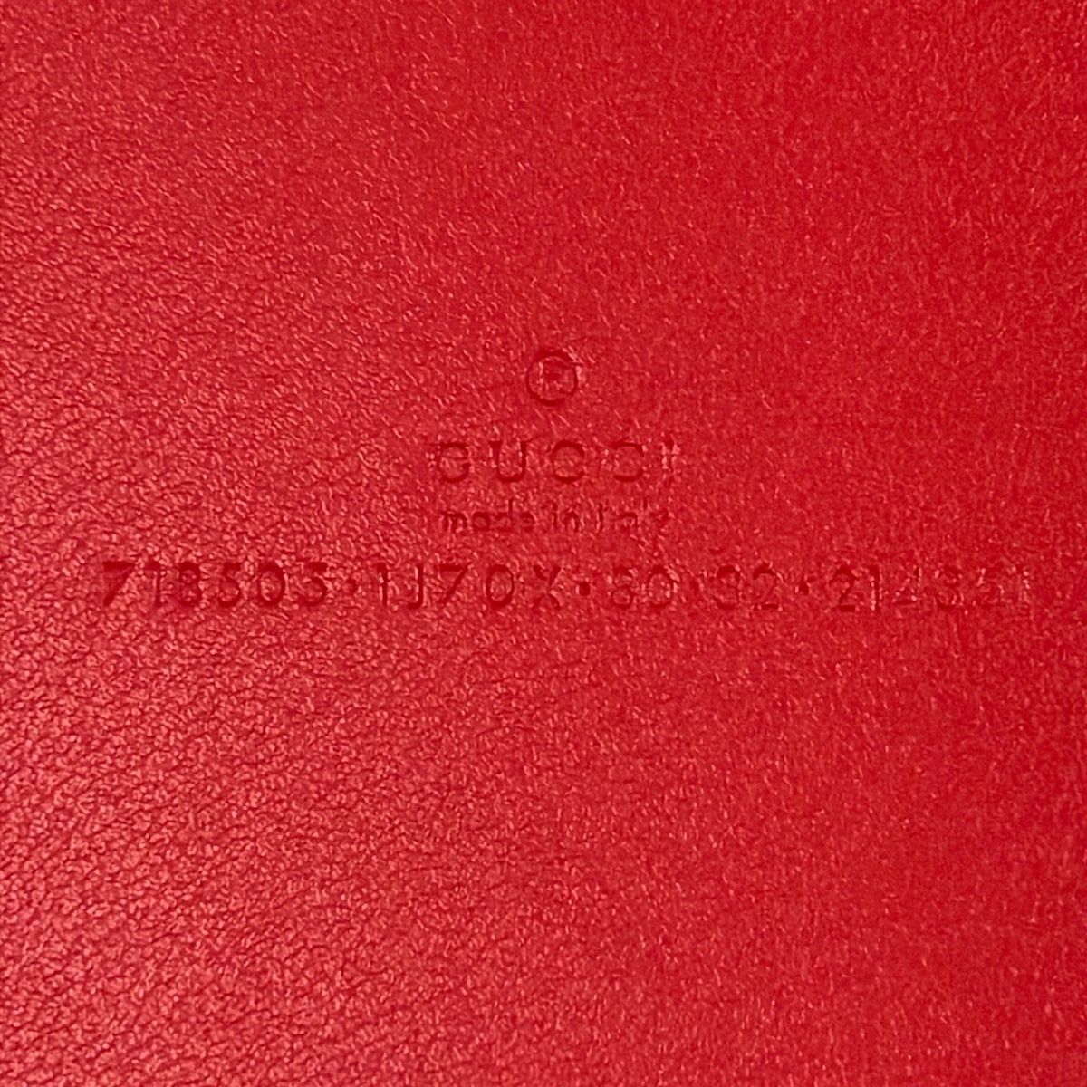 Gucci Belt 80 32 Red Leather