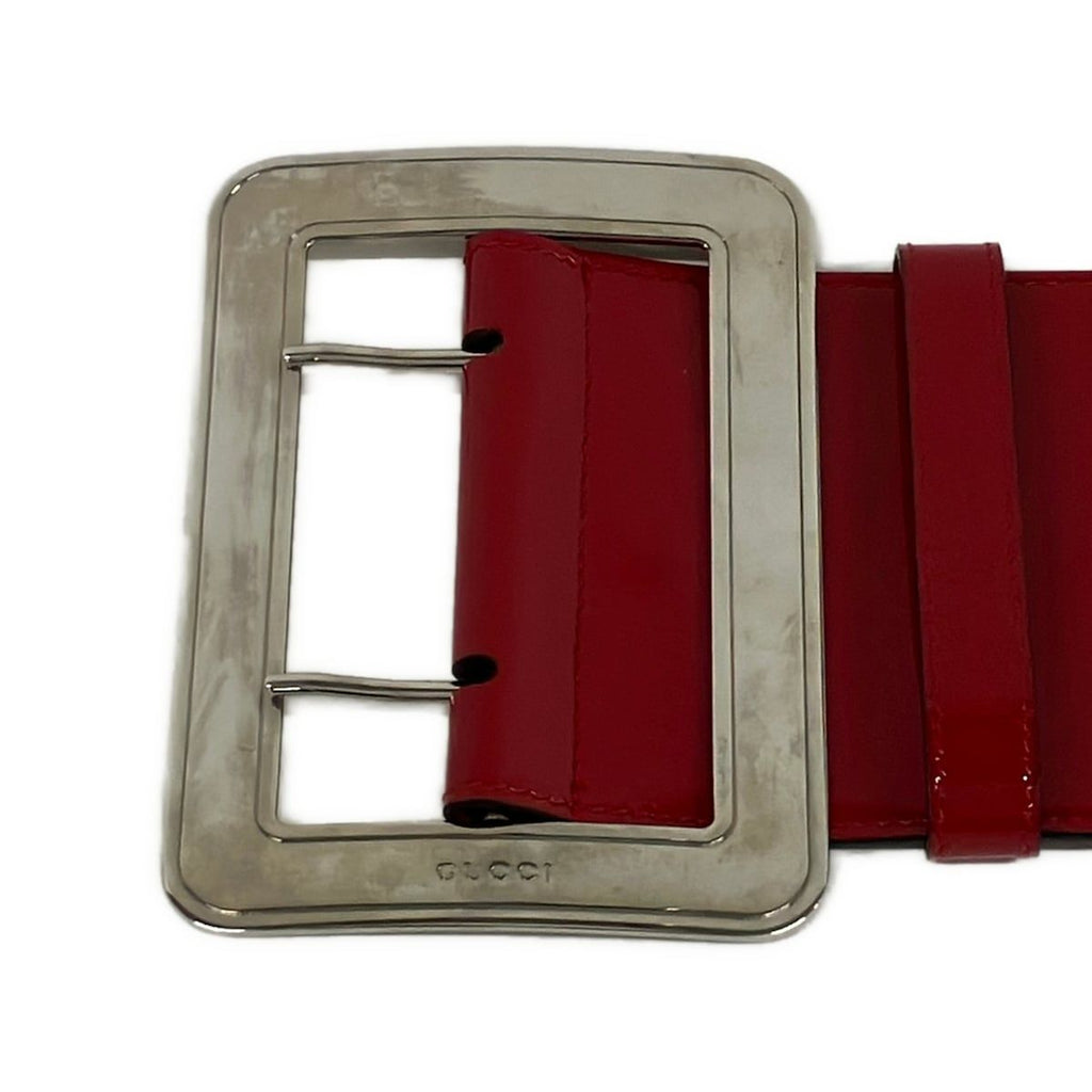 Gucci Belt 80 32 Red Leather