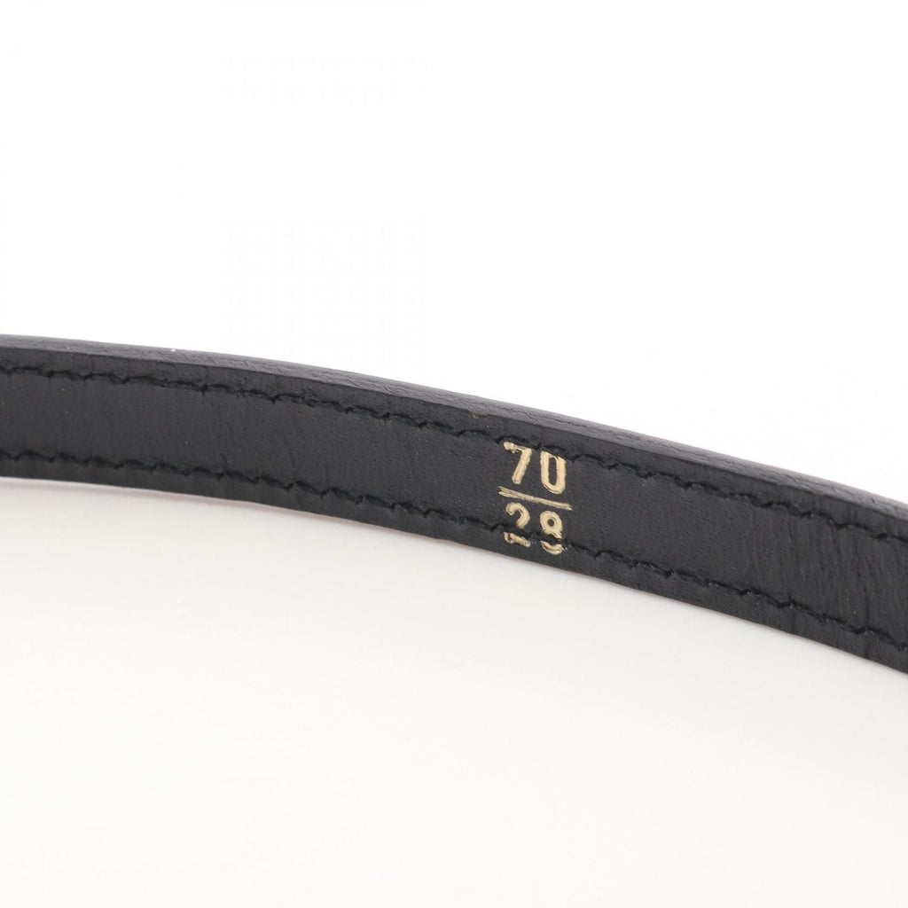 Chanel Belt Logo Plate Leather