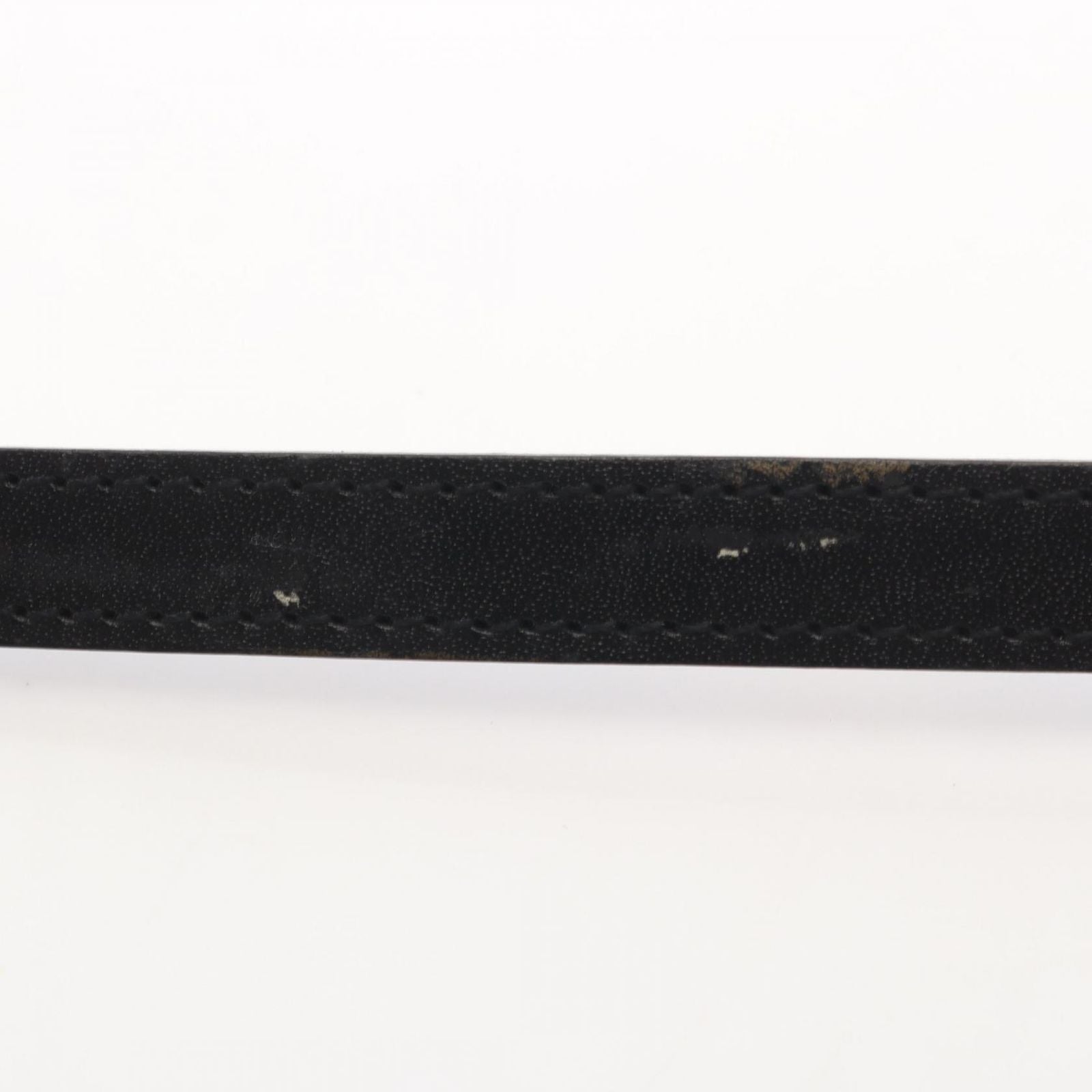 Chanel Belt Logo Plate Leather