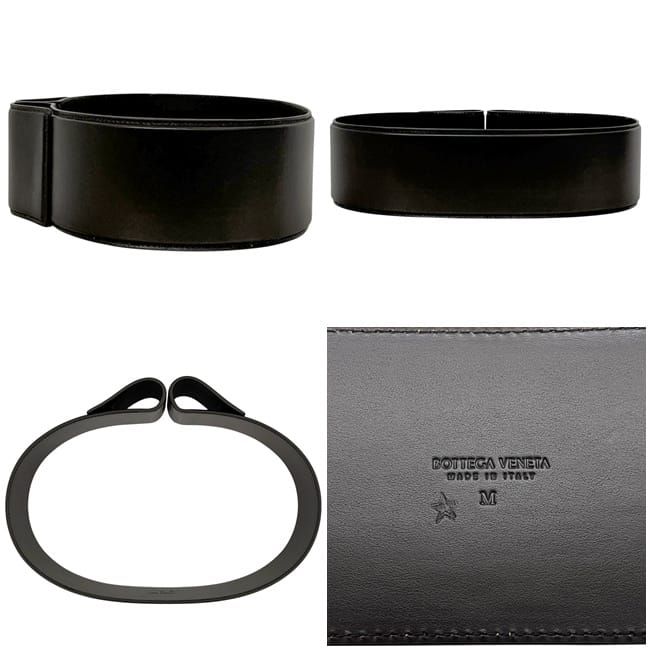 Bottega Veneta Belt Brown M Thick Waist 88 85 Leather