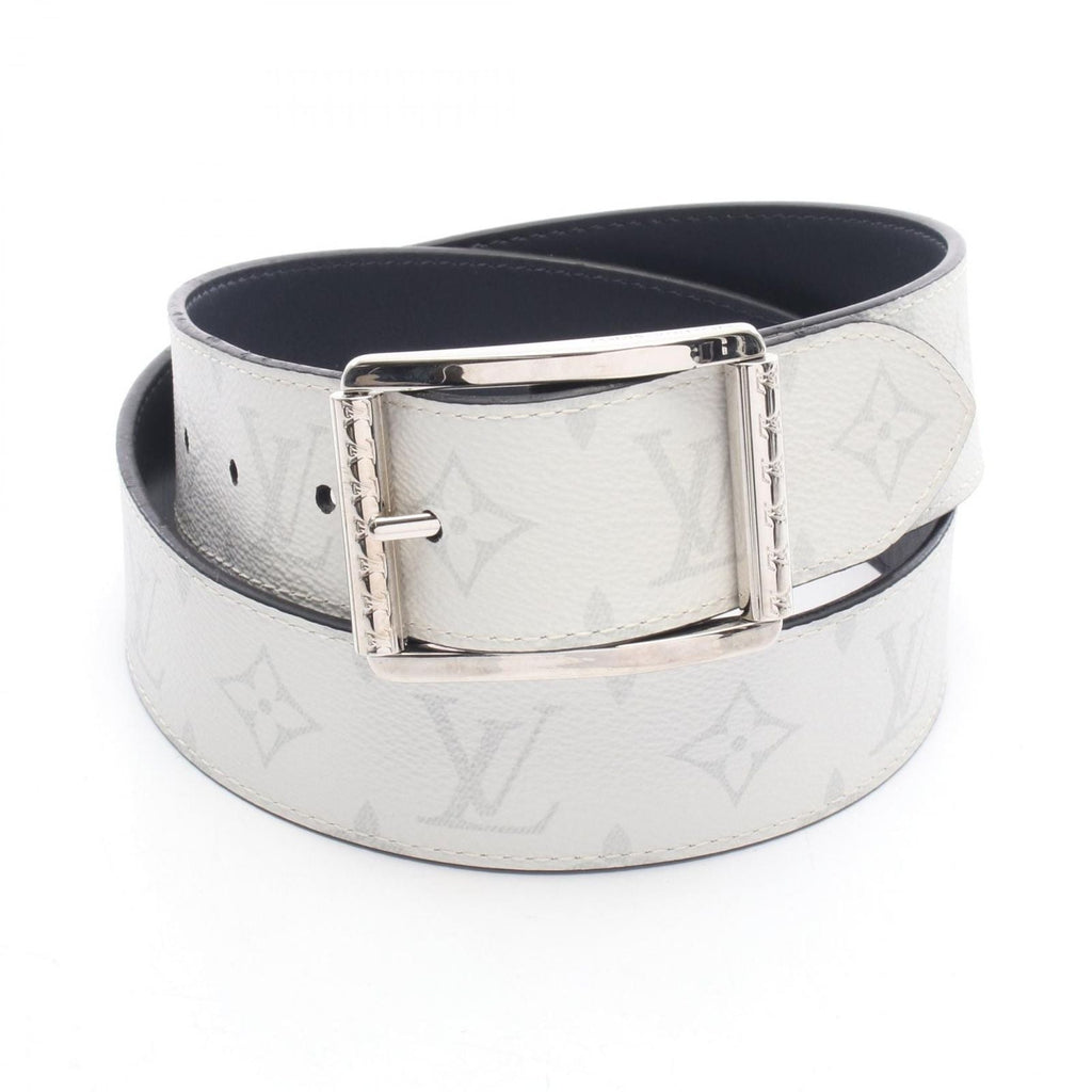 Louis Vuitton Belt Ceinture Reverso 40 Monogram Silver Reversible Leather