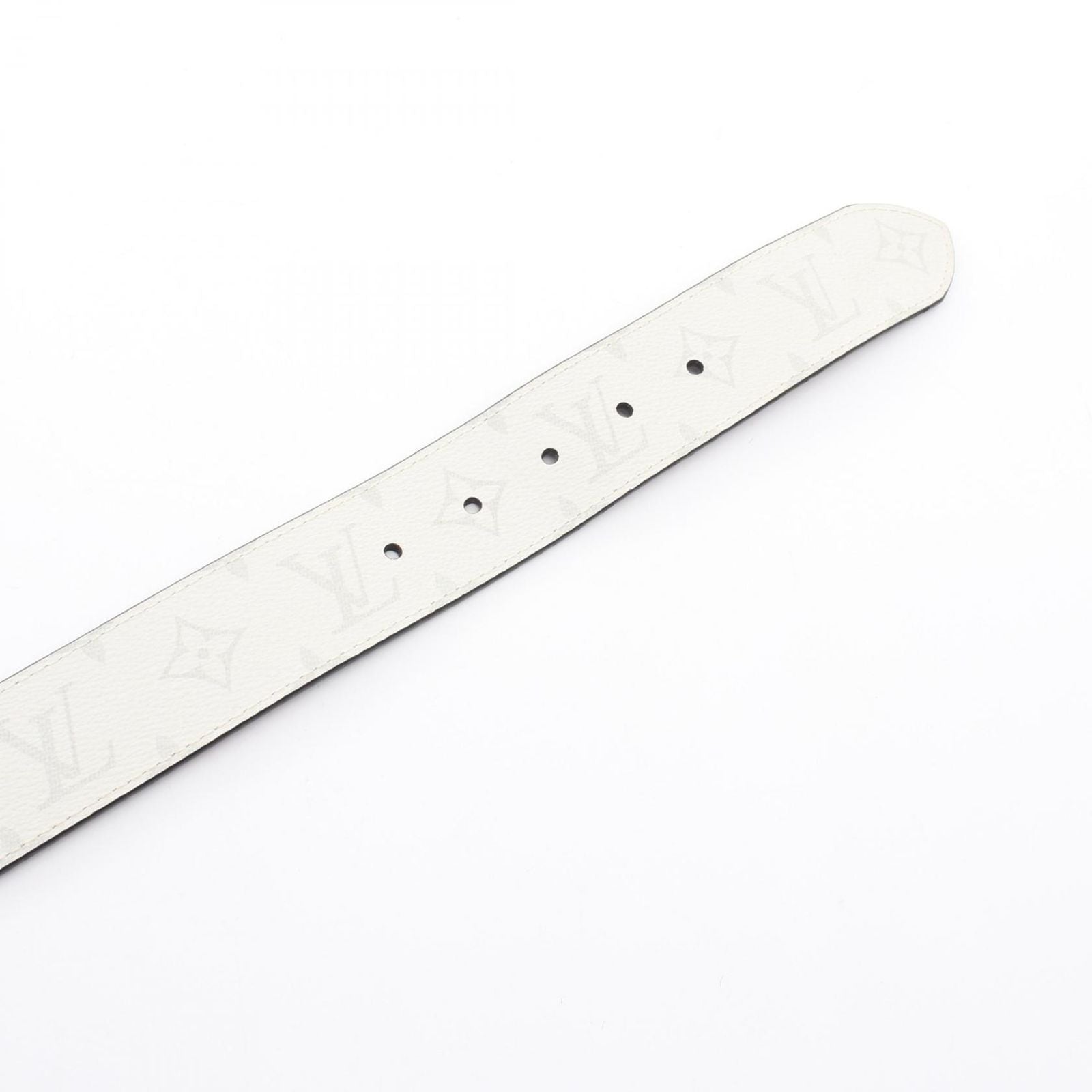 Louis Vuitton Belt Ceinture Reverso 40 Monogram Silver Reversible Leather