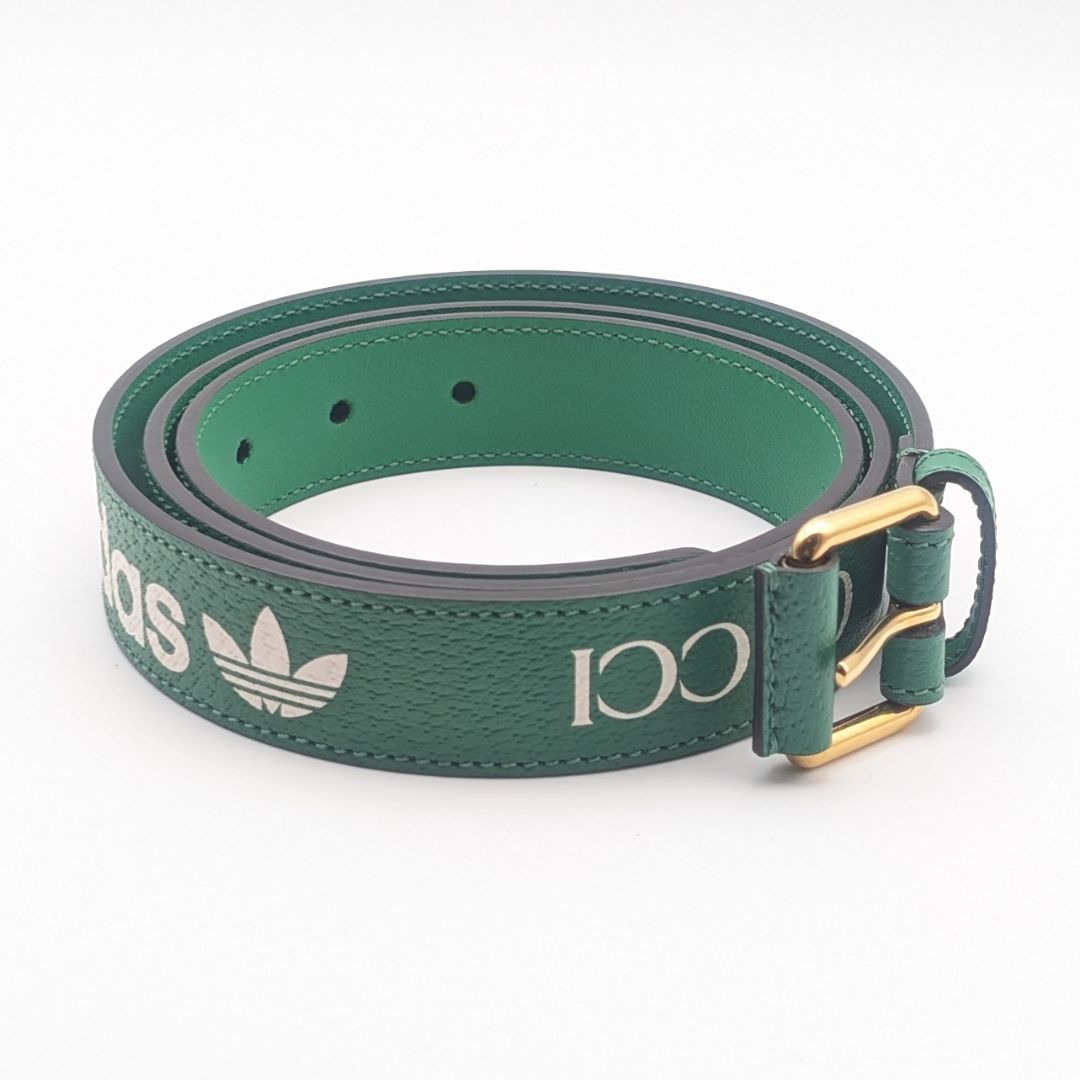 Gucci Adidas Collaboration Leather Belt