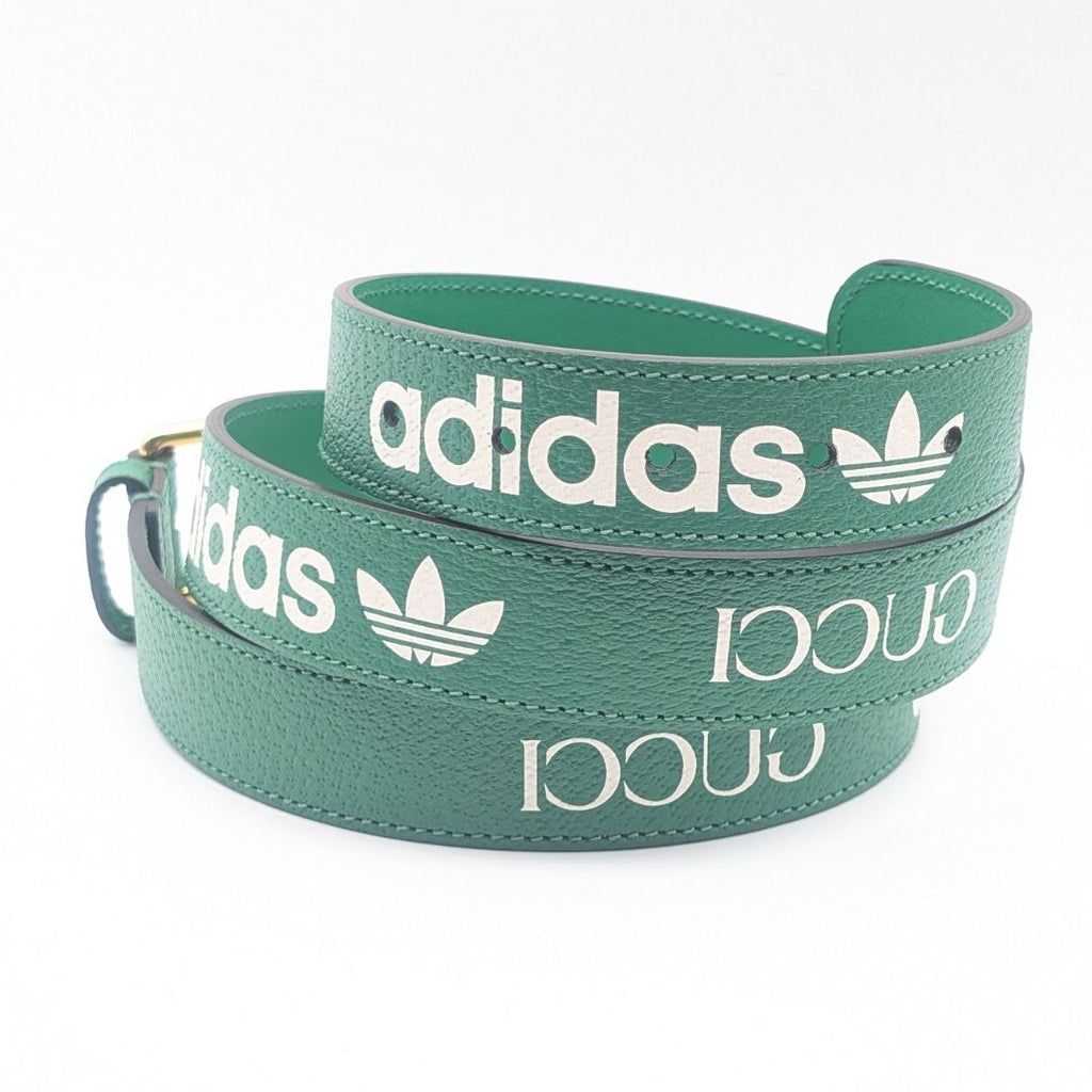 Gucci Adidas Collaboration Leather Belt