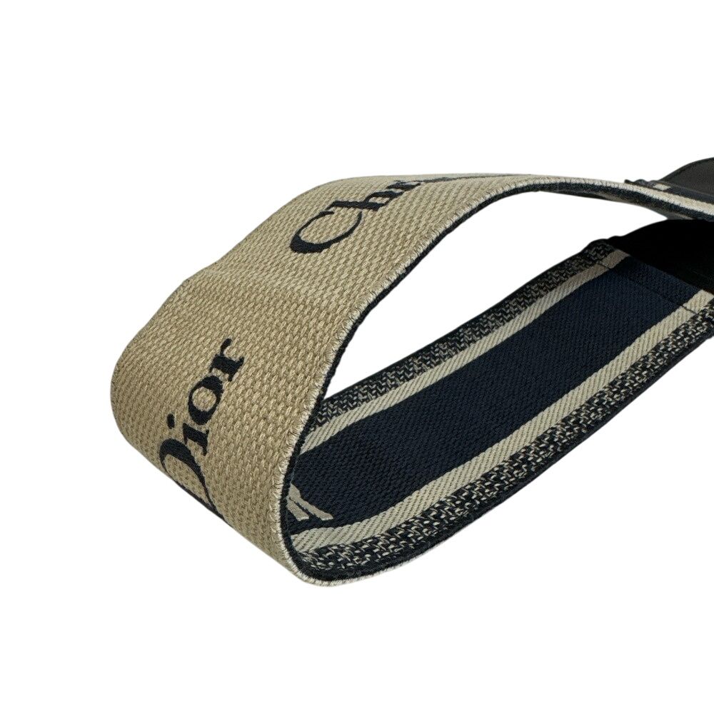 Dior Embroidered Belt Navy