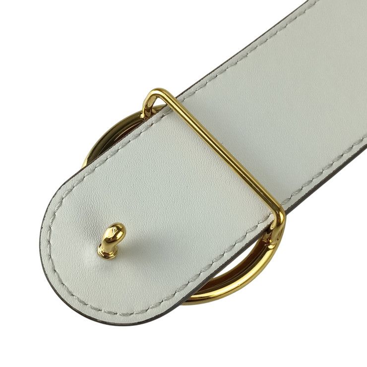 Fendi Belt F's Brown Leather Reversible Gold