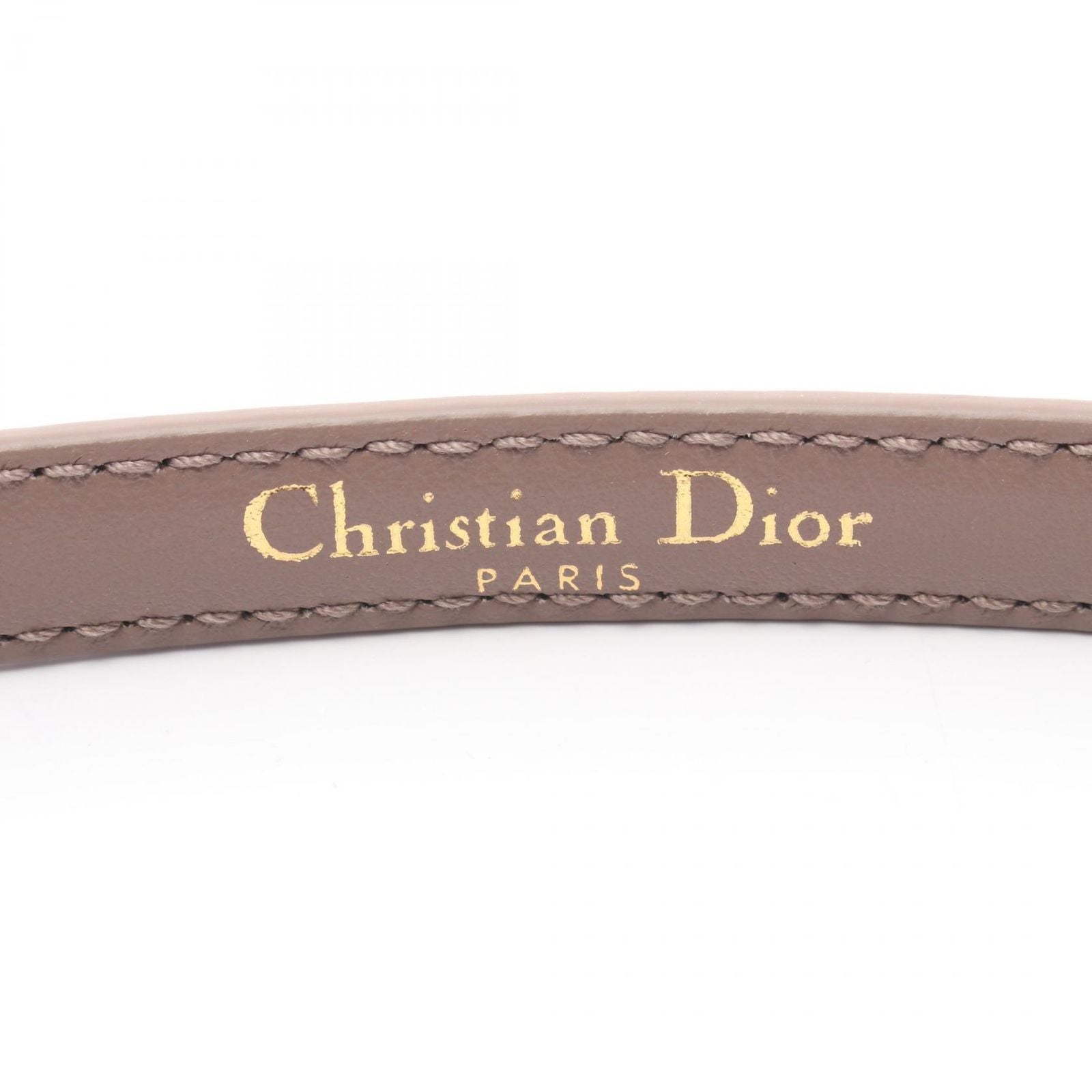 Dior Belt CD Logo Mini Beige Leather