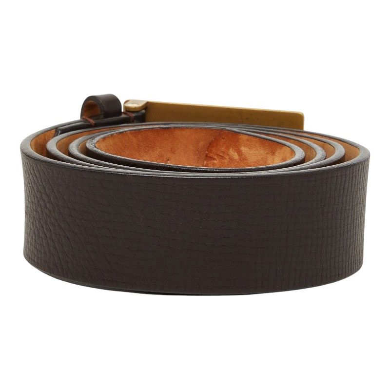 Louis Vuitton Utah Ceinture Aventure Belt 100 40 Dark Brown Leather