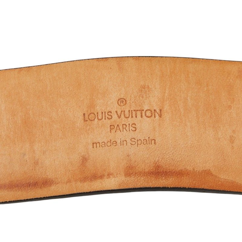 Louis Vuitton Utah Ceinture Aventure Belt 100 40 Dark Brown Leather