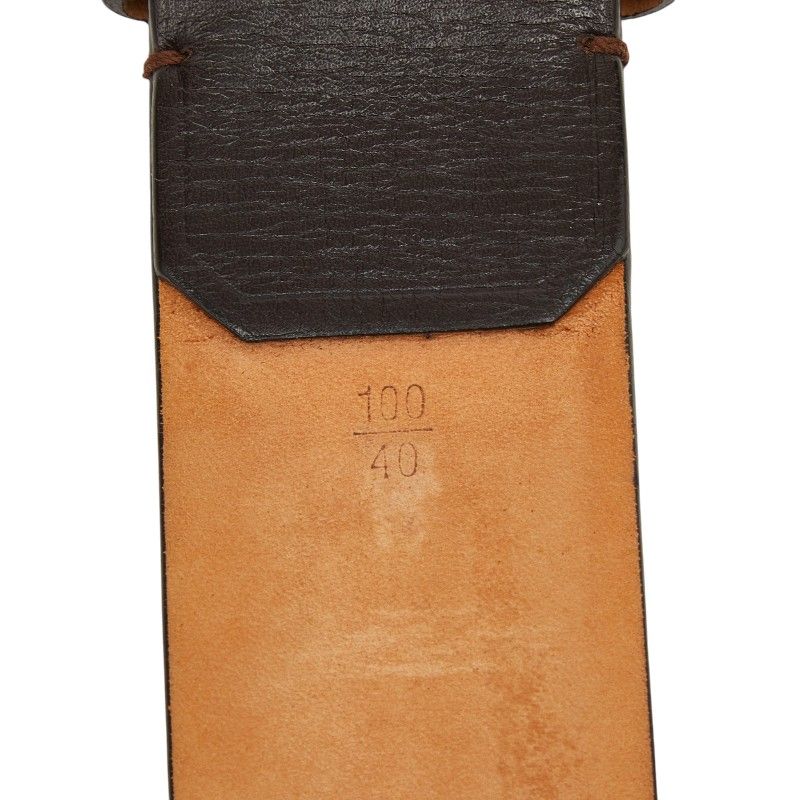 Louis Vuitton Utah Ceinture Aventure Belt 100 40 Dark Brown Leather