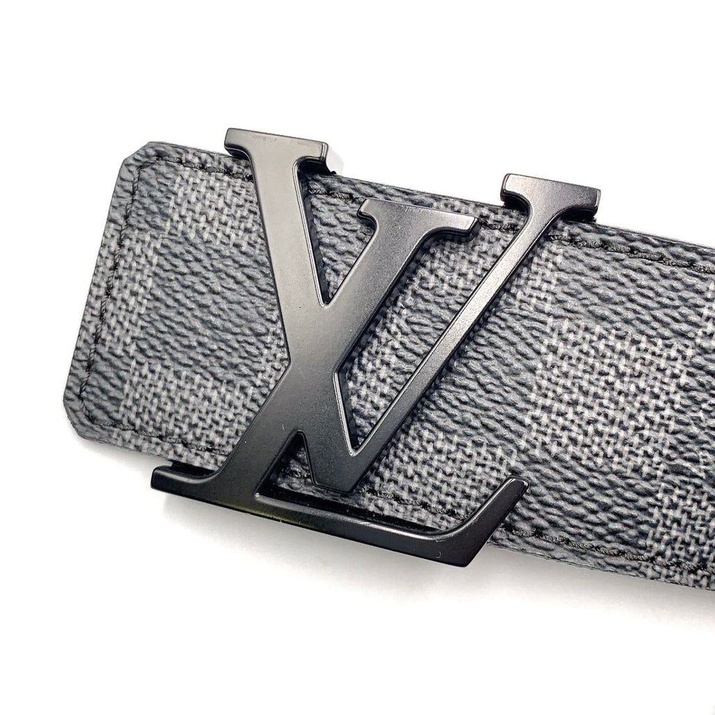 Louis Vuitton Ceinture LV Initial Leather Black Belt