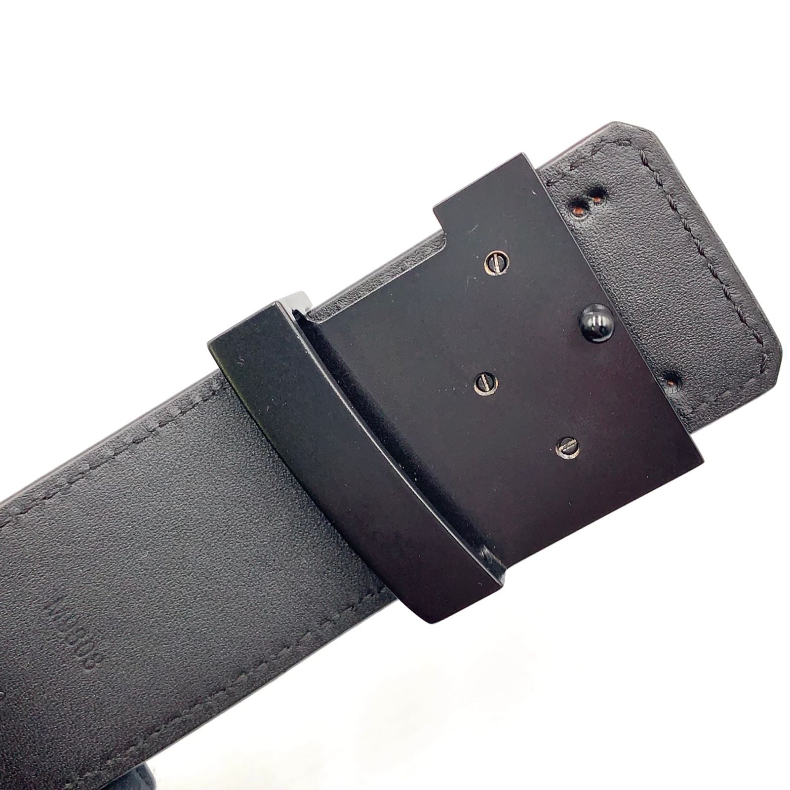 Louis Vuitton Ceinture LV Initial Leather Black Belt