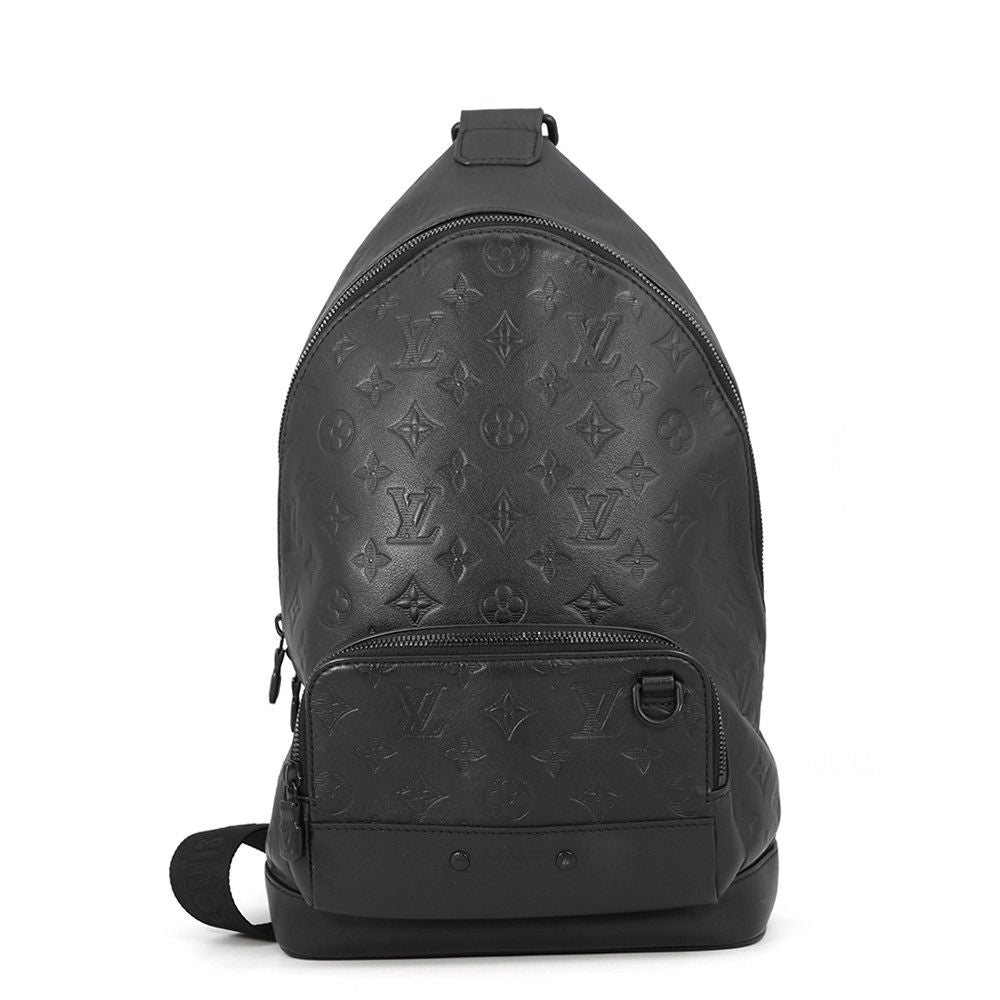 Louis Vuitton Belt Bag Monogram Shadow Leather Black