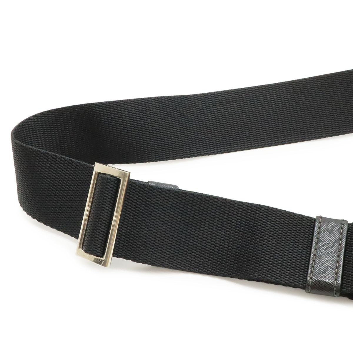 Prada Triangle Logo Belt Bag Nylon Leather Black