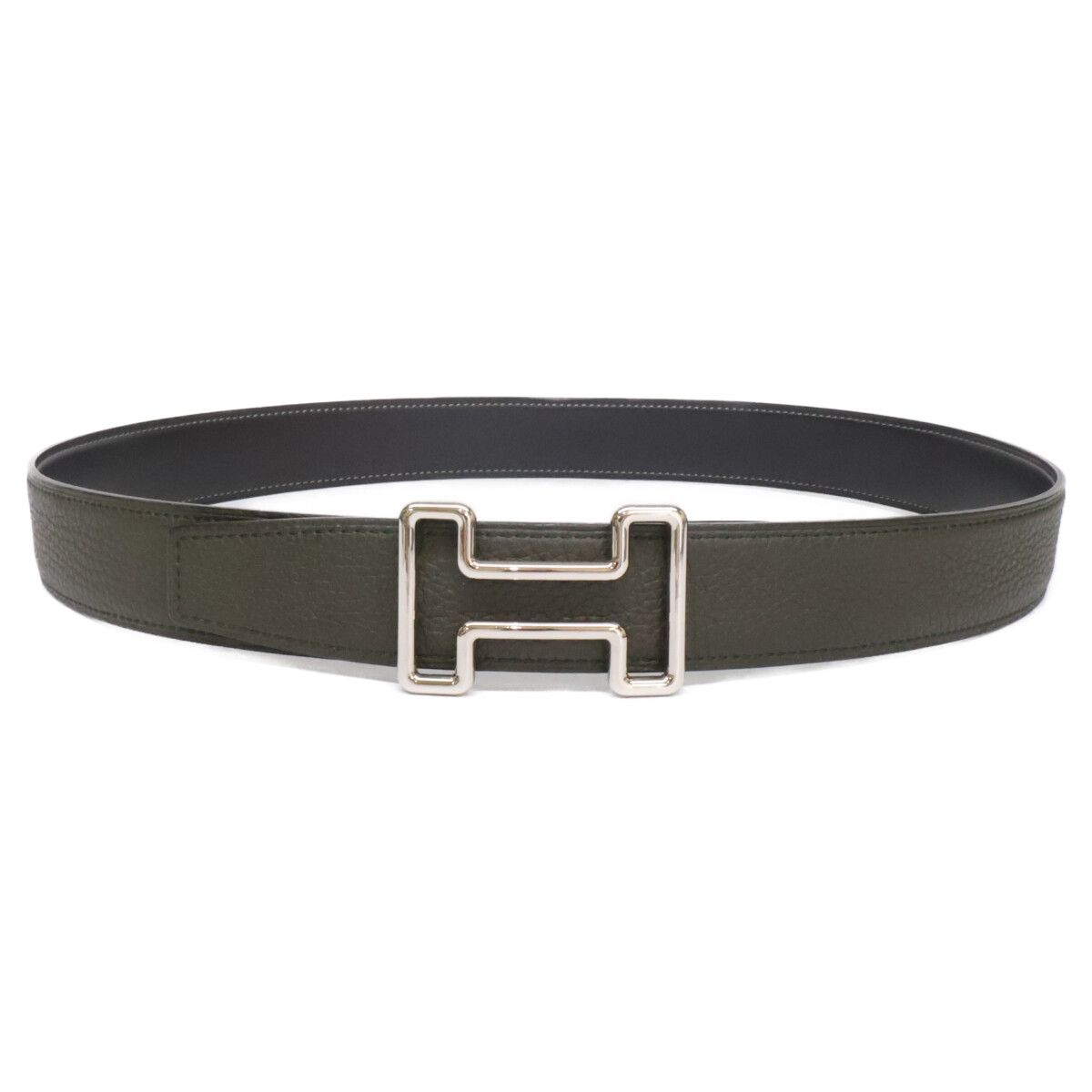 Hermes Tonight Buckle Leather Reversible 85 Belt