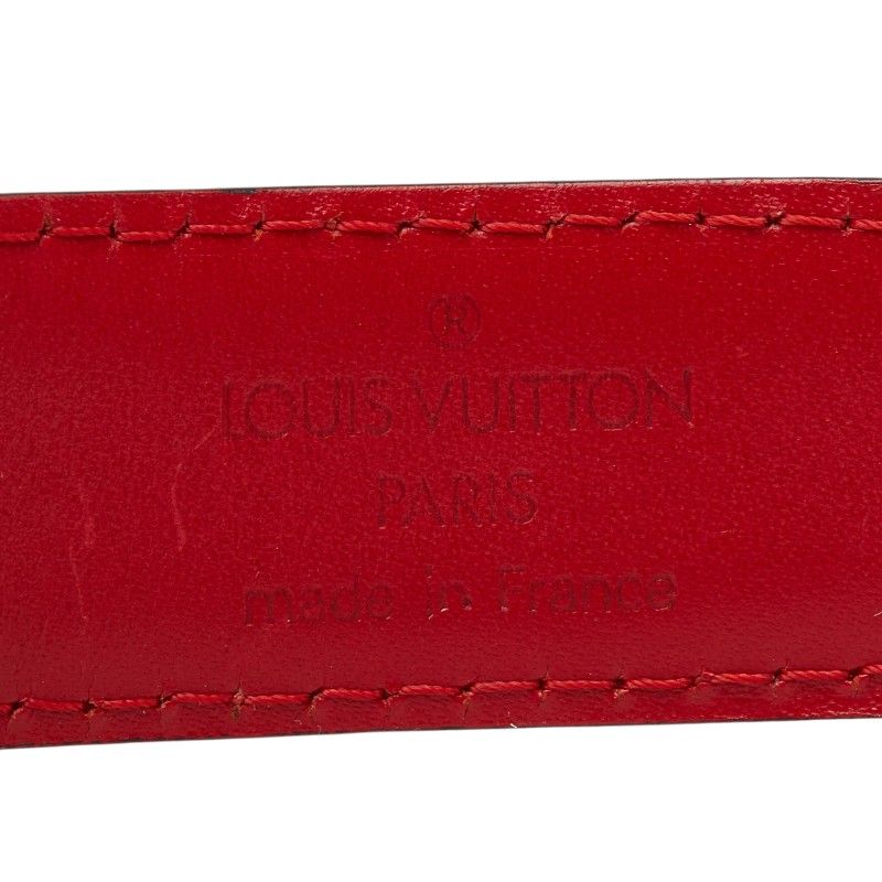 Louis Vuitton Epi Ceinture Classic Plain Belt Castilian Red Leather