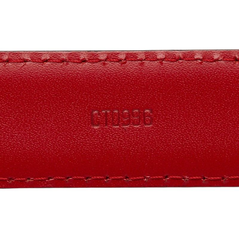 Louis Vuitton Epi Ceinture Classic Plain Belt Castilian Red Leather