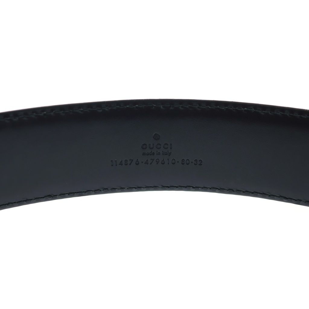 Gucci Interlocking Leather Belt Gold Black