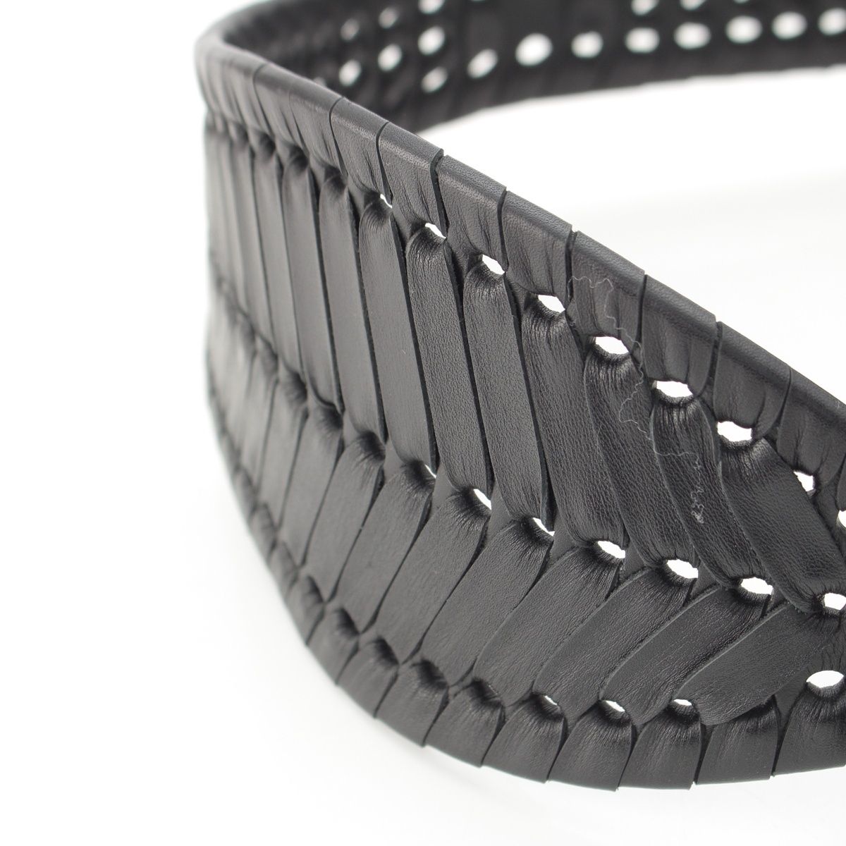 Dior Leather Logo Belt Black 70