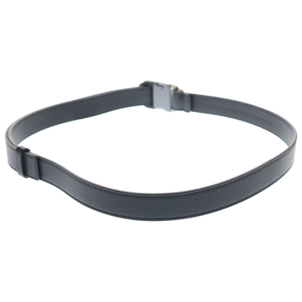 Dior Logo Buckle Leather Belt Black