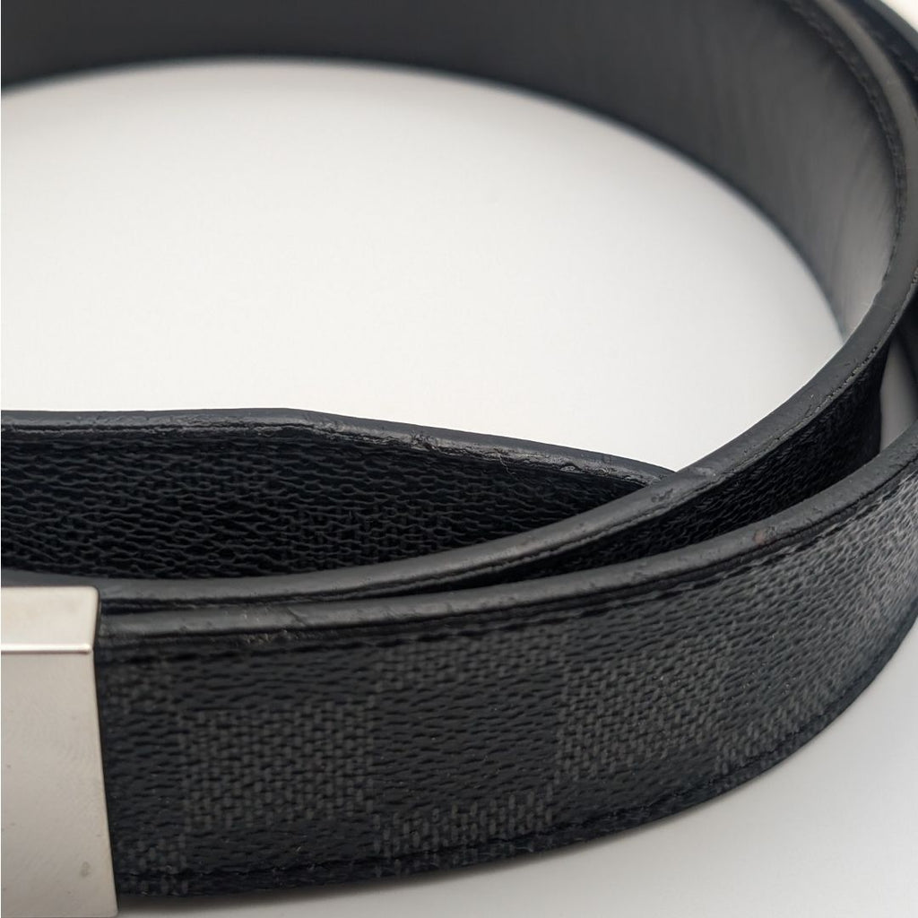 Louis Vuitton Ceinture Seattle Damier Graphite Black Belt