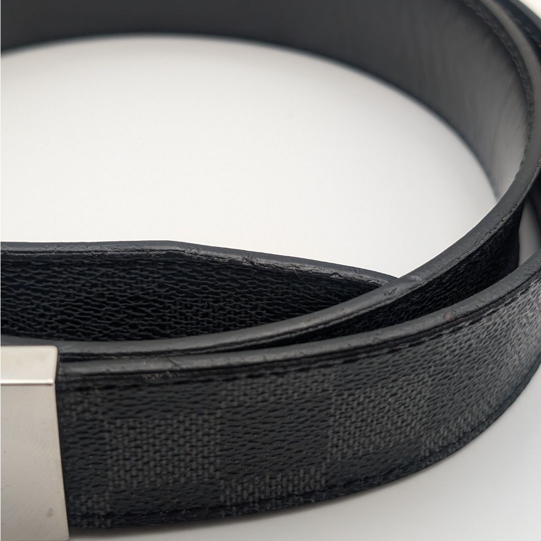 Louis Vuitton Ceinture Seattle Damier Graphite Black Belt