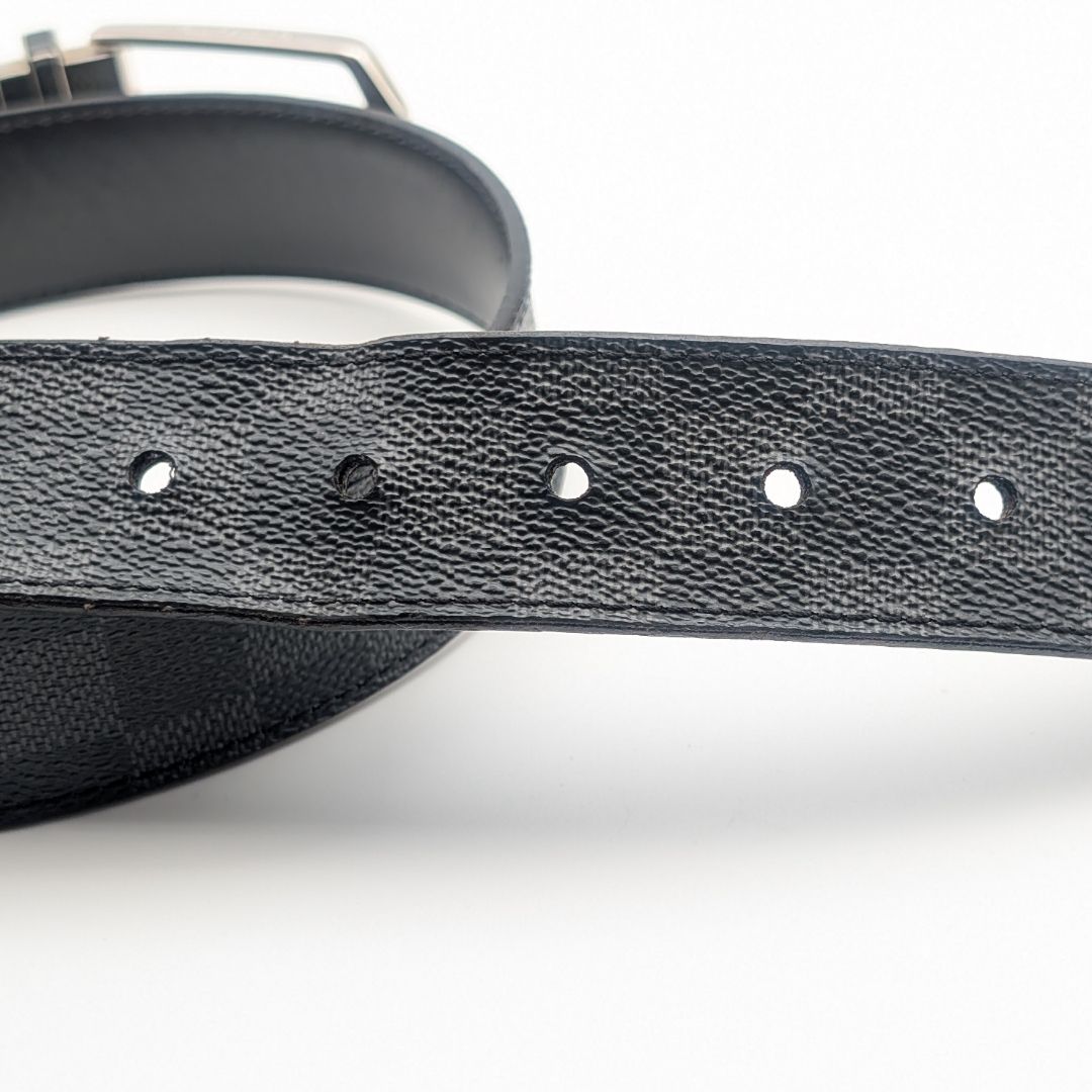 Louis Vuitton Ceinture Seattle Damier Graphite Black Belt