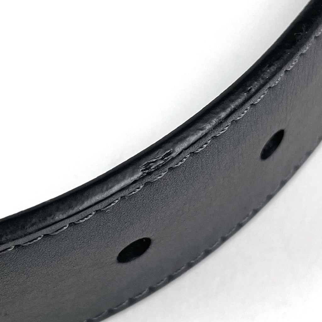 Louis Vuitton Ceinture Pont Neuf Belt Leather Noir