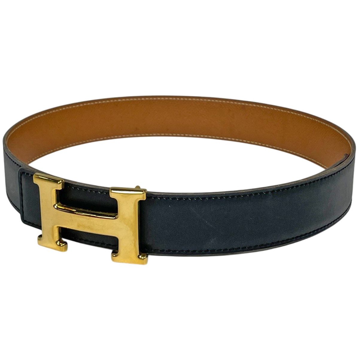 Hermes Constance Reversible Belt Box Calf Black Brown