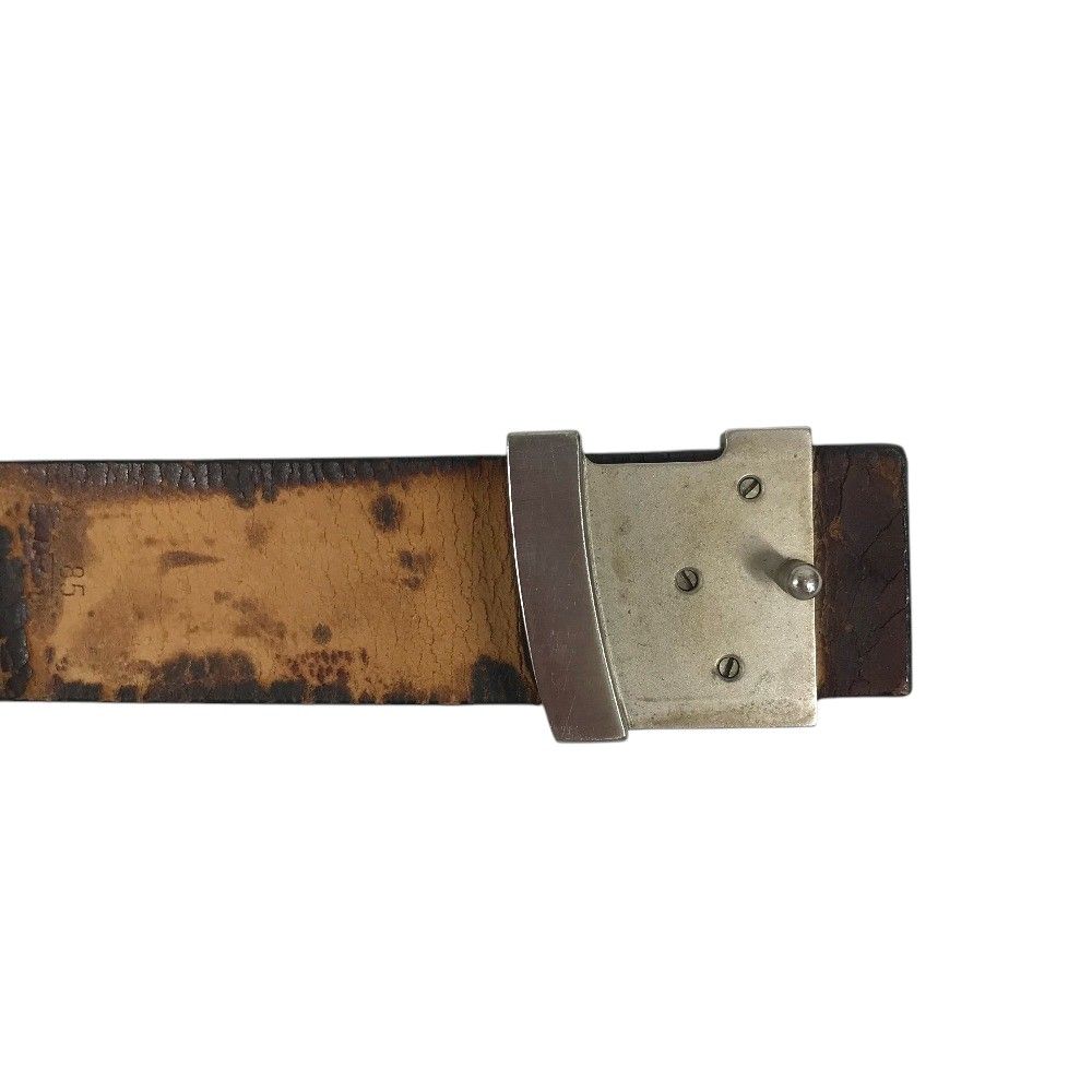 Louis Vuitton Belt Ceinture Initial Leather Black