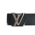 Louis Vuitton Belt Ceinture Initial Leather Black