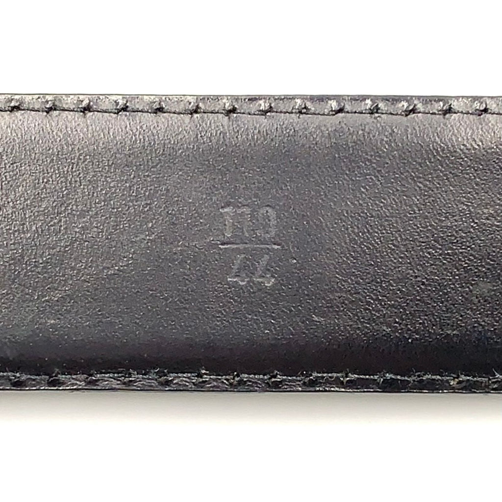 Louis Vuitton Ceinture Classic Leather Black Belt Gold