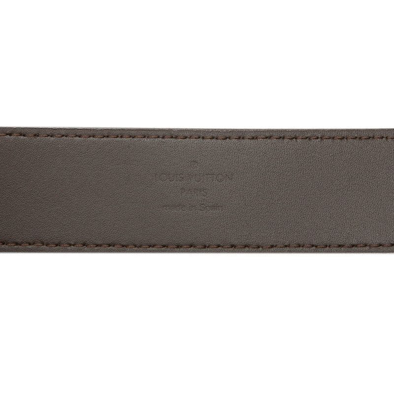 Louis Vuitton 95 36 Navy Brown Leather Belt