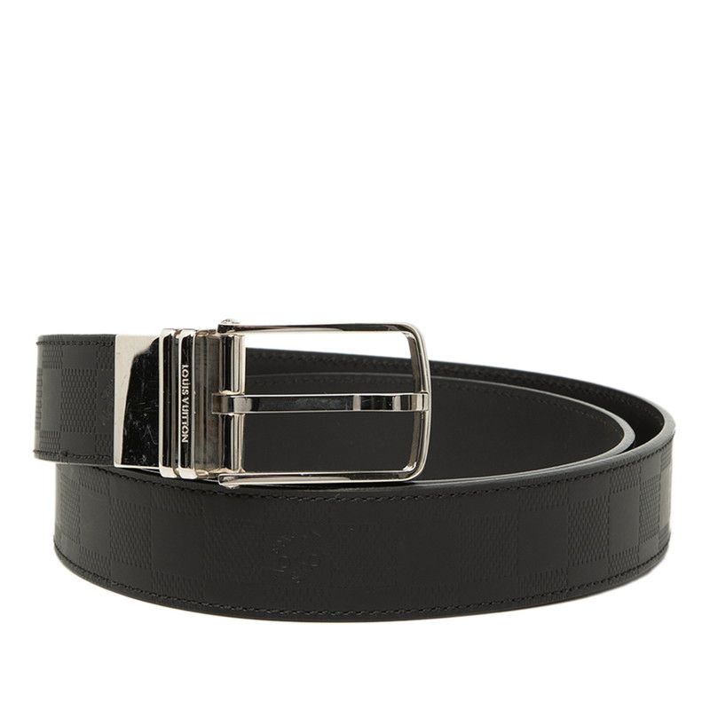 Louis Vuitton Damier Infini Black Leather Belt Size 100