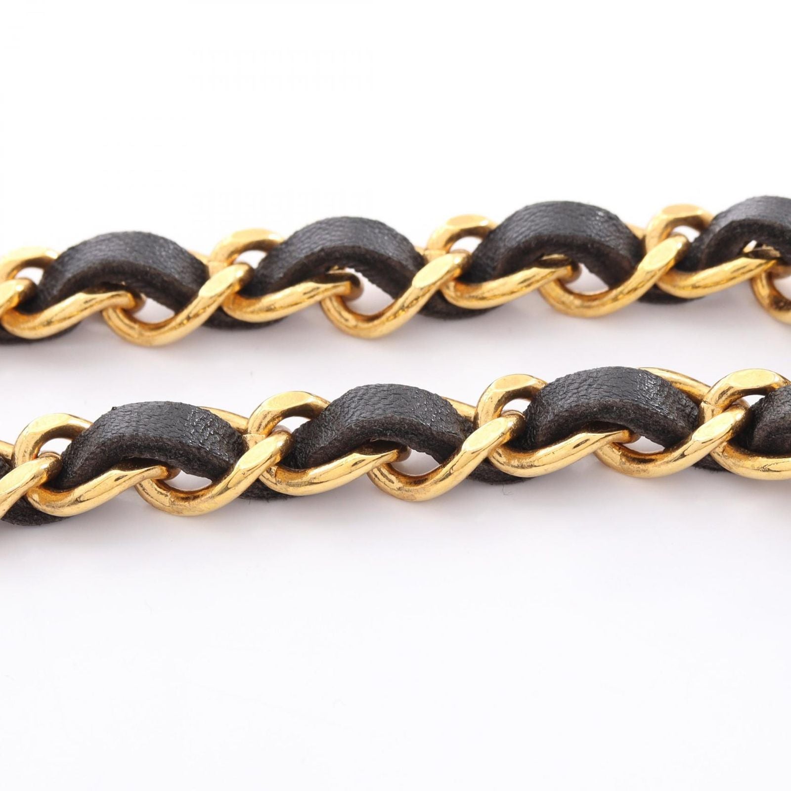 Chanel Belt CC Logo Chain Leather