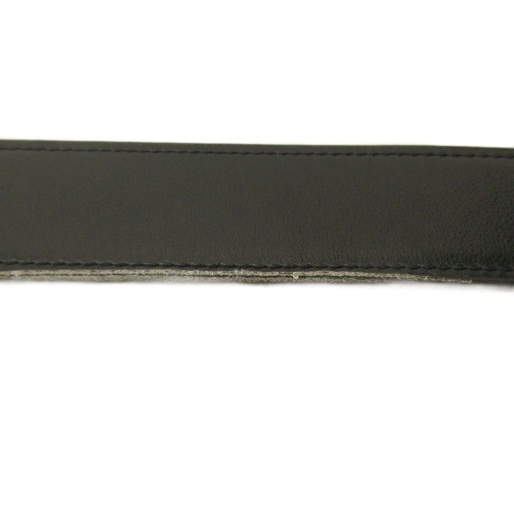 Hermes D'ancre Belt Reversible Leather Black Green